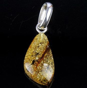Кулон Янтарь "Золотой дождь" арт.ЯК-038