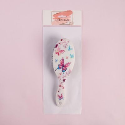 Расчёска массажная, 7 × 22 см, рисунок МИКС