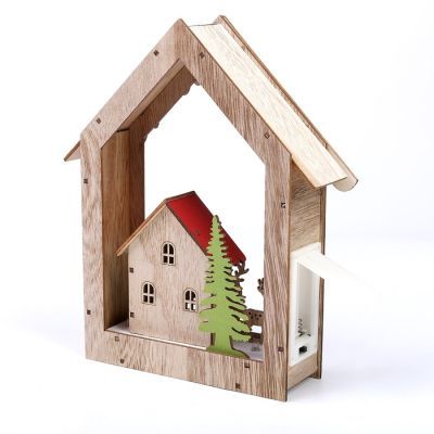 Декор с подсветкой «Домик в домике» 19 × 5 × 22,5 см