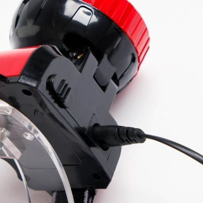 Фонарь налобный аккумуляторный, 9 х 7 см, микс