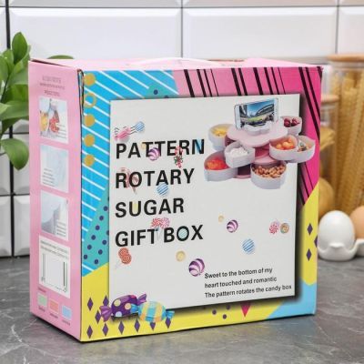 Менажница 2-ярусная, 10 отделений, 26,5×26,5×12 см, цвет МИКС