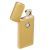 Зажигалка электронная, USB, спираль, золотая, 7.5х12 см