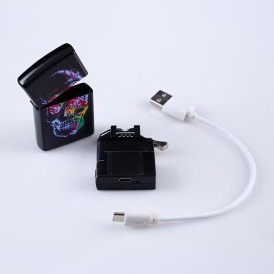 Зажигалка электронная "Череп", дуговая