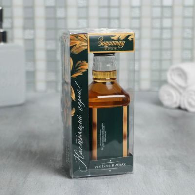 Набор "Защитнику" гель для душа 250 мл аромат мужксого парфюма, мыло камни для виски