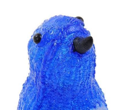 Фигура акрил. "Голубой Пингвиненок" (30х18х13 см.)