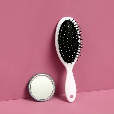 Подарочный набор «Единокот», 2 предмета: зеркало, массажная расчёска