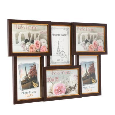 Фоторамка "Венге" 29х45 см на 6 фото 10х15 см