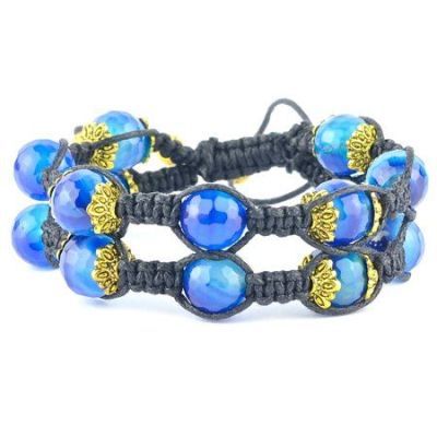 Браслет Агат ограненный "Шамбала 10-2" арт. бП1893