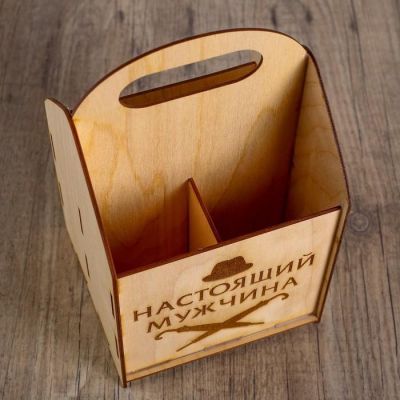 Ящик под пиво "Настоящий мужчина"