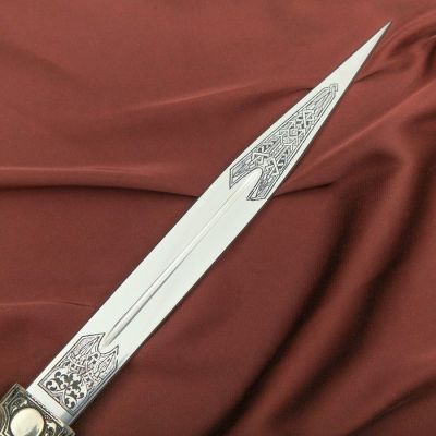 Кинжал сувенирный"Ирбис" малый (мельхиор)