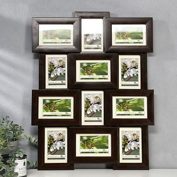 Фоторамка пластик 12 в 1 404-1148-7 10х15 см