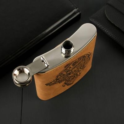 Подарочный набор "Медведь", фляжка 210 мл, стопки 3 шт