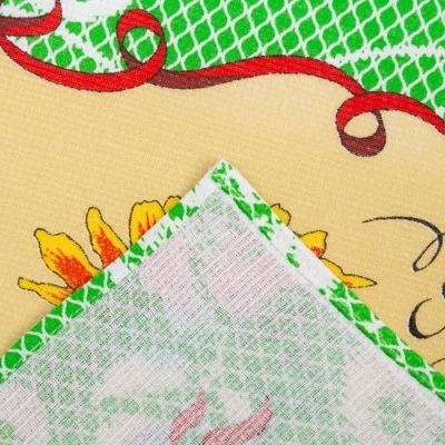 Полотенце вафельное  "Удачи" 45х60 см, салатовый, 160 гр/м, хл,