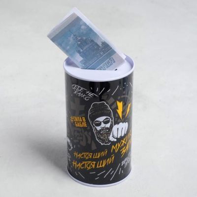 Копилка «Настоящий мужик», 6.5 х 12 см