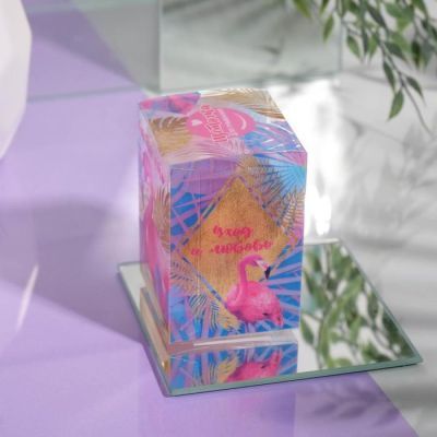 Щётка массажёр мини «Счастье есть», 5,5 х 7,5 см