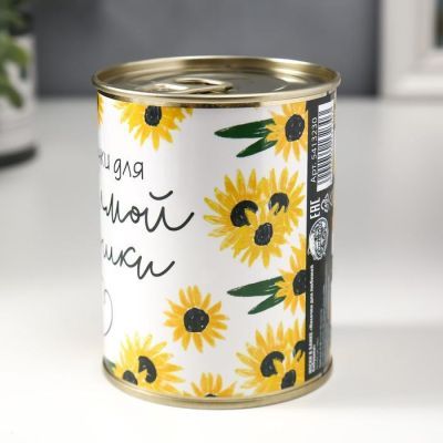 Носки в банке "Носочки для любимой бабушки" (женские, цвет микс)