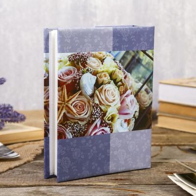 Фотоальбом на 200 фото 10х15 см "Букет невесты" МИКС 23х17,5х5,5 см