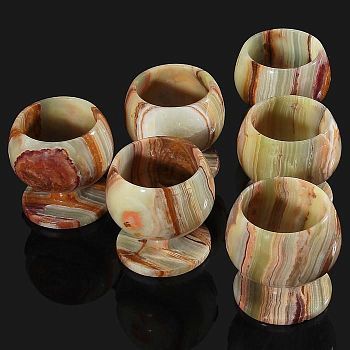 Набор рюмок для бренди из оникса «Грация», 6 шт (6,5х6,5 см), картонная коробка