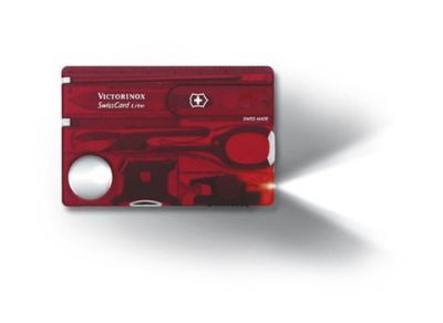 Victorinox Swiss Card Lite Red translucent Набор (арт. - 0.7300.T)