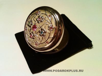 Зеркальце со стразами  ручной работы №8