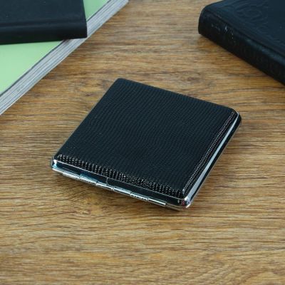 Портсигар "Штанс", чёрный, 10х10 см