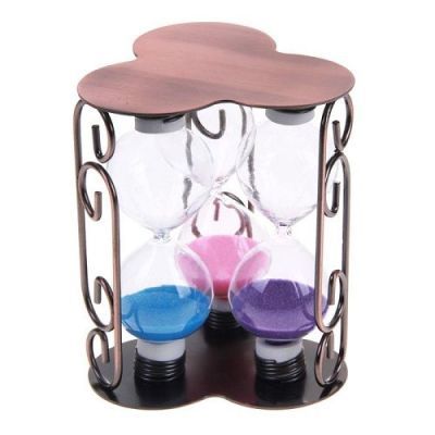 Часы песочные "Три колбы" (10 х 10 х 13 см)