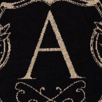 Полотенце именное махровое Этель "Алексей" чёрный, 50х90см, 100% хлопок, 420гр/м2