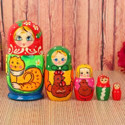 Матрёшка "Подворье", 5 в 1