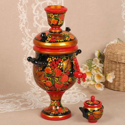 Сувенир «Самовар», хохлома