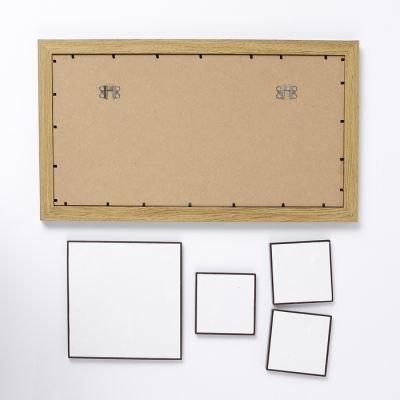 Фоторамка МДФ на 4 фото 10х10, 20х20 см "Франциско" рамки на магните 30х55х2,5 см