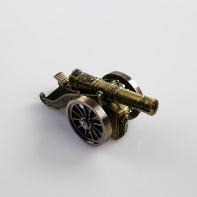 Зажигалка настольная "Пушка", пьезо, газ, 10х3.5 см,