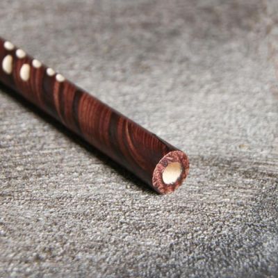 Мудштук деревянный резной, 15 см, d=5 мм