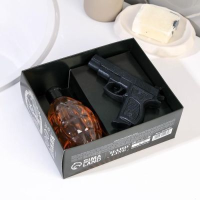 Набор "Мужчина №1" гель для душа граната 250 мл аромат мужского парфюма, мыло