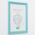 Фоторамка пластик L-1 21х30 см, бирюзовый, с небьющимся стеклом