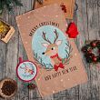 Новогодний подарочный набор Этель Deer: кухонное полотенце, прихватка, силиконовая форма
