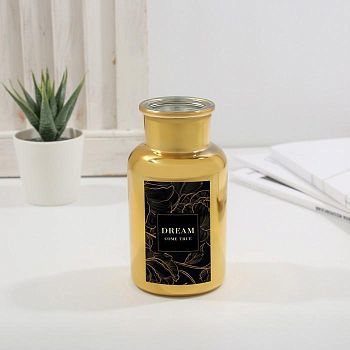 Ваза стеклянная Dream come true, 12.3 х 6.5 х 6.5 см