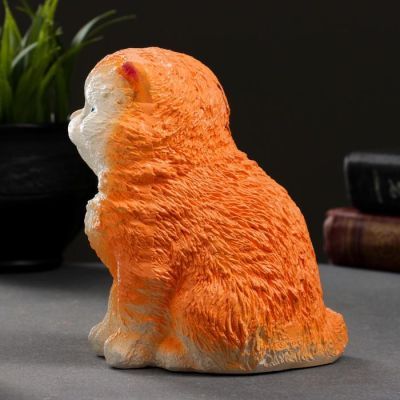 Копилка "Котенок" рыжий, 16х9х13см