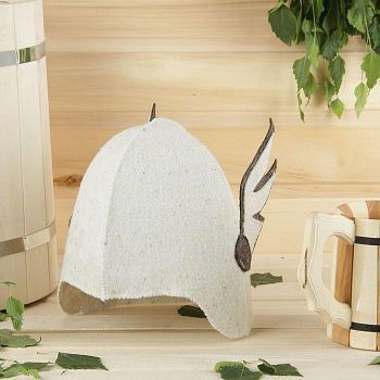 Шапка для бани и сауны "Гермес"