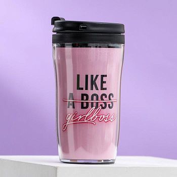 Термостакан со вставкой "Girlboss" 250 мл