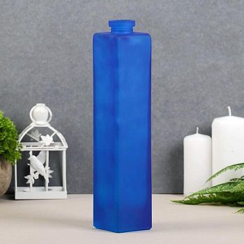 Ваза "Нарцисс" синий матовый d-2см; 5,5х 26,5см