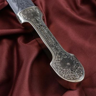 Кинжал сувенирный "Ирбис" №1 кожа, латунь