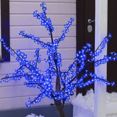 Светодиодное дерево «Сакура» 1.5 м, 540 LED, постоянное свечение, 220 В, свечение синее