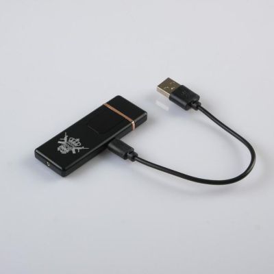Зажигалка электронная, спиральная, "KING" 3х7.3 см. USB