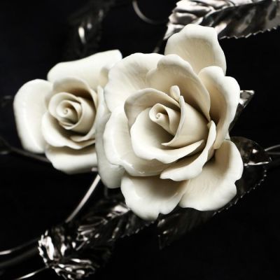 Бра на три лампы "Розы", хром