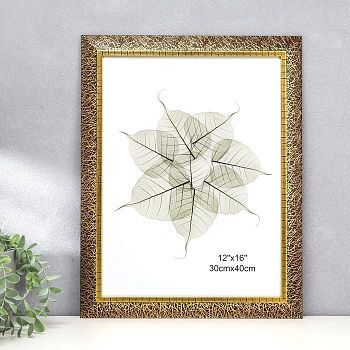 Фоторамка пластик 30х40 см "Золотая паутина на чёрном" 45,8х35,8х1,5 см