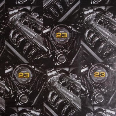 Бумага упаковочная глянцевая  «Моторы», 70 × 100 см