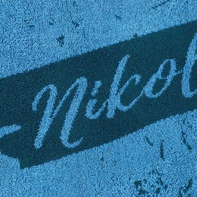 Полотенце именное махровое Этель "Николай" синий, 50х90см, 100% хлопок, 420гр/м2