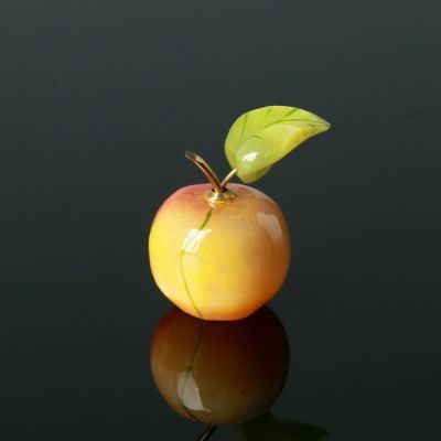 Сувенир «Яблоко», мини, 4,5×5 см, селенит