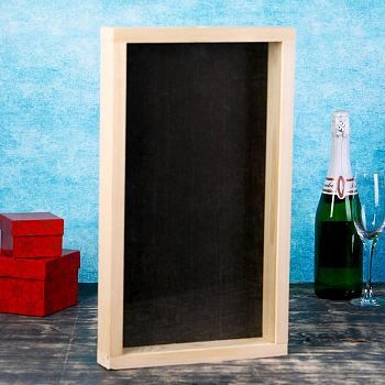 Накопитель для пробок, 48х28х5см, ХВОЯ с обычным стеклом