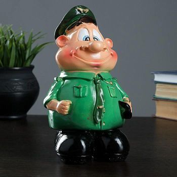 Копилка "Военный" 20х12х11см